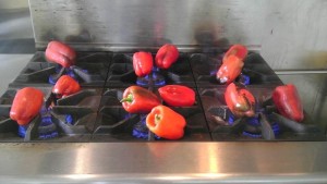 Cooking peppers small